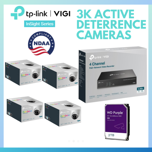 TP LINK 3K ACTIVE DETERRENCE CAMERAS