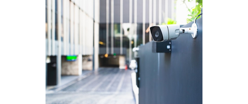 Cctv Camera Installed In Commercial Area