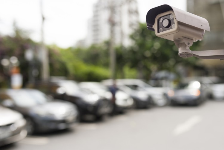 Cctv Camera Installed In Parking Area