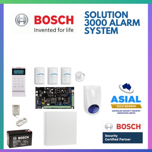 Bosch Solution 3000 Security Alarm System Package