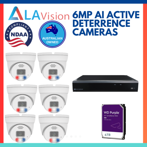 La Vision 6 6mp Ai Active Deterrence Cameras